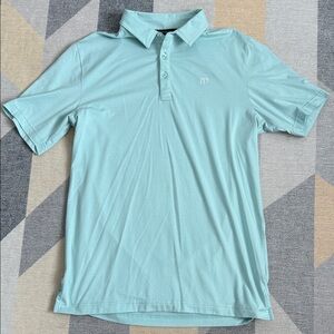 Travis Mathew Aqua Polo Shirt